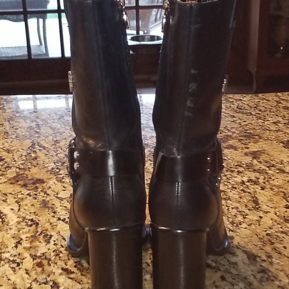Harley Davidson Biker Leather boots size 71/2 - Picture 5 of 15